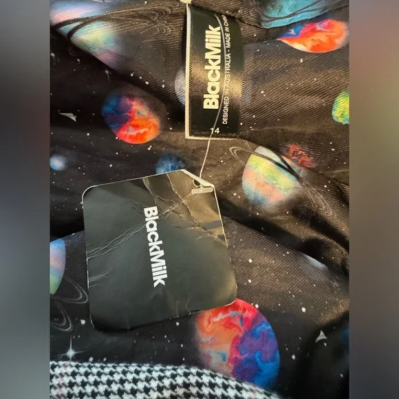 PLAID BLACK BLAZER - Picture 3 of 10